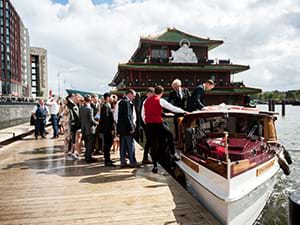 Salonboot Soeverein: bedrijfsfeest op het water in de regio Amsterdam